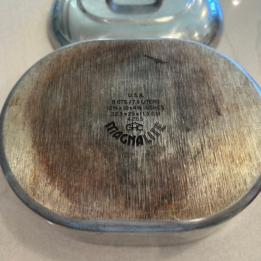 Vintage GHC Magnalite 4265 Cast Auminum Roaster Dutch Oven 8QT Made in the USA - Picture 2 of 12